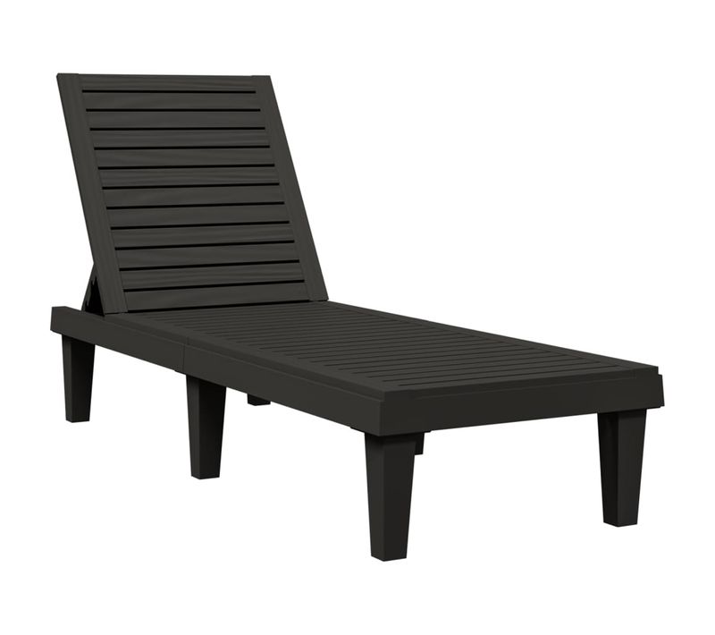 Transat Chaise Longue Bain De Soleil Lit De Jardin Terrasse Meuble D'extérieur 155 X 58 X 83 Cm