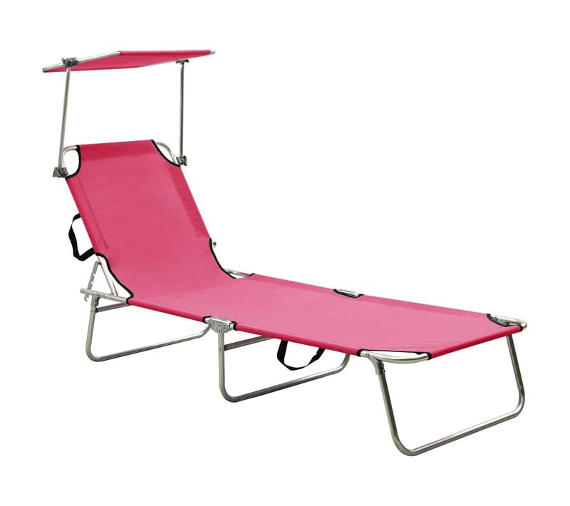 Transat Chaise Longue Bain De Soleil Lit De Jardin Terrasse Meuble D'extérieur Pliable