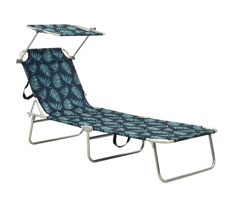 Transat Chaise Longue Bain De Soleil Lit De Jardin Terrasse Meuble D'extérieur Pliable