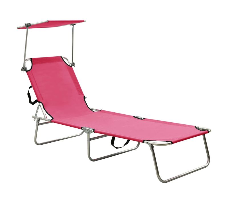Transat Chaise Longue Bain De Soleil Lit De Jardin Terrasse Meuble D'extérieur Pliable