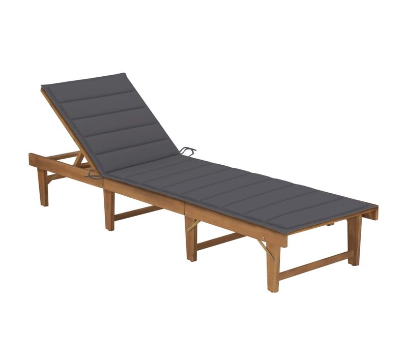 Transat Chaise Longue Bain De Soleil Lit De Jardin Terrasse Meuble D'extérieur Pliable