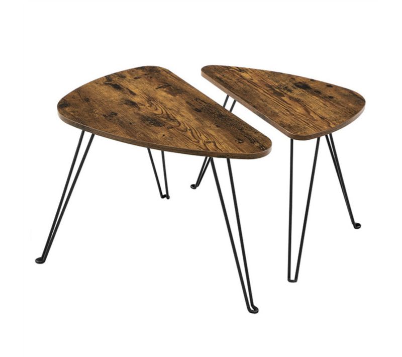 Lot De 2 Tables D’appoint Tables Gigognes