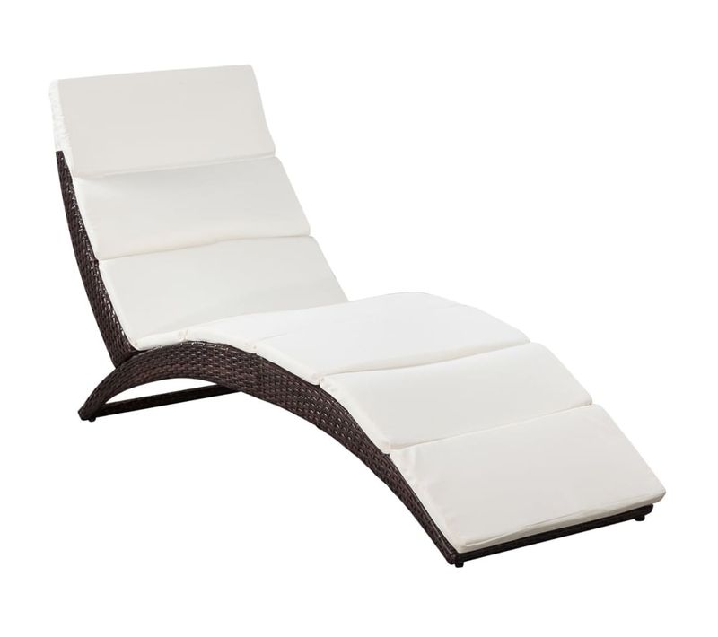 Transat Chaise Longue Bain De Soleil Lit De Jardin Terrasse Meuble D'extérieur Pliable