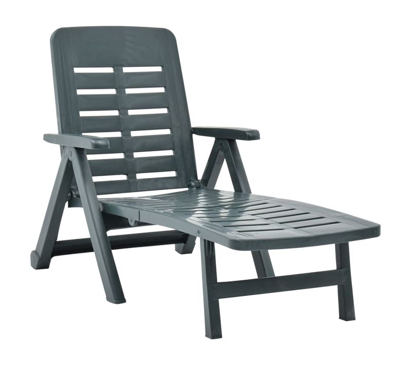 Transat Chaise Longue Bain De Soleil Lit De Jardin Terrasse Meuble D'extérieur Pliable Plastique