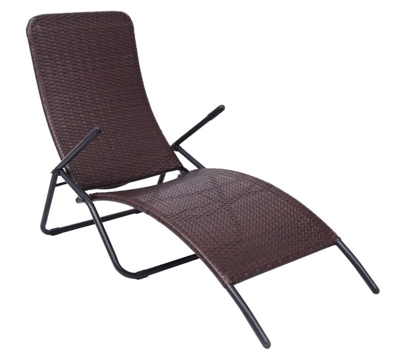 Transat Chaise Longue Bain De Soleil Lit De Jardin Terrasse Meuble D'extérieur 61 X 147 X 95 Cm