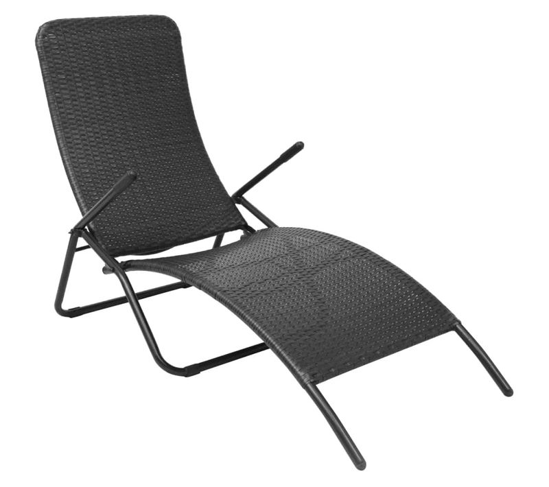Transat Chaise Longue Bain De Soleil Lit De Jardin Terrasse Meuble D'extérieur Pliante Rotin