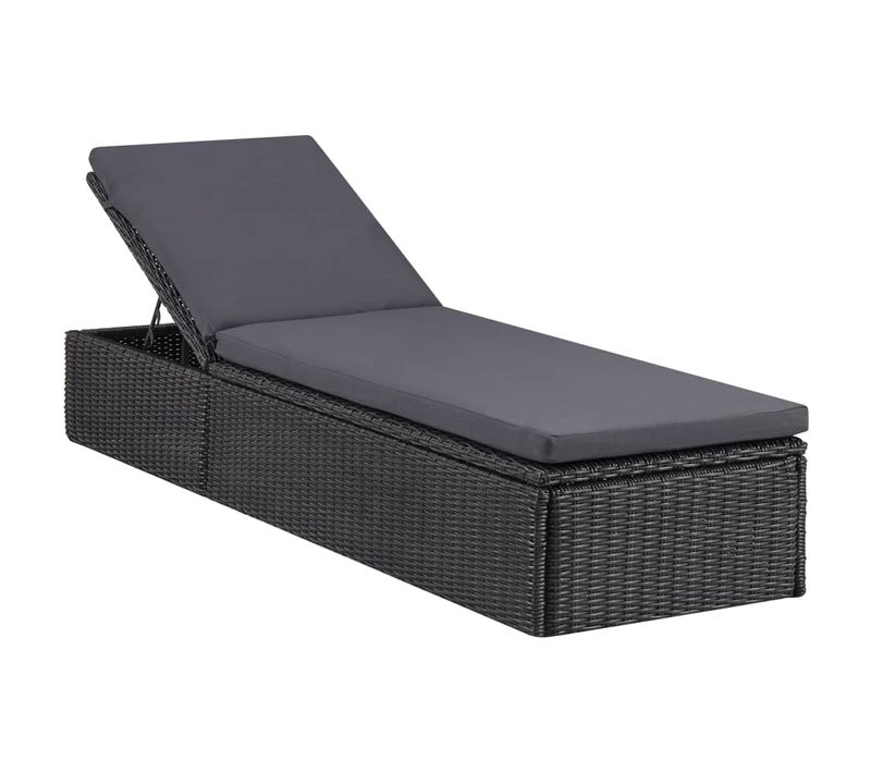 Transat Chaise Longue Bain De Soleil Lit De Jardin Terrasse Meuble D'extérieur Résine