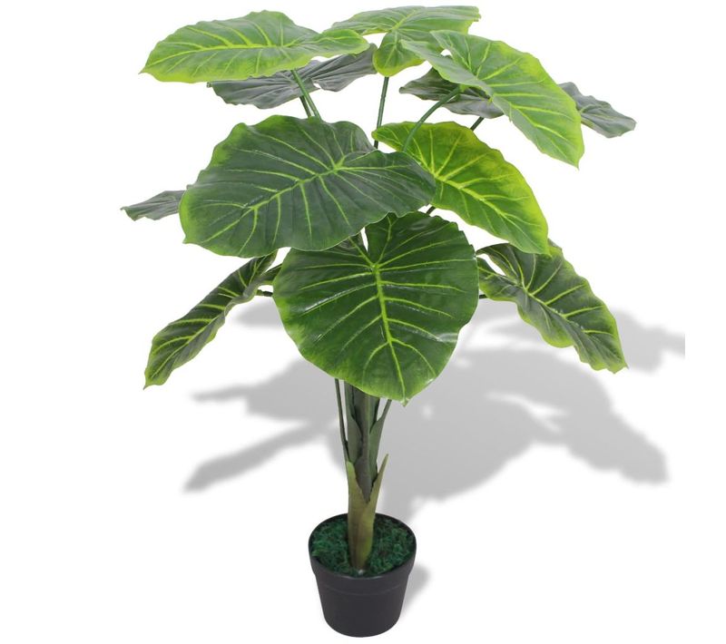 Plante Artificielle Avec Pot Taro 70 Cm Vert Dec021913