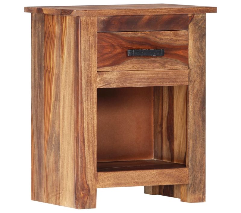 Table De Nuit Chevet Commode Armoire Meuble Chambre 40 X 30 X 50 Cm Bois De Sesham Ma