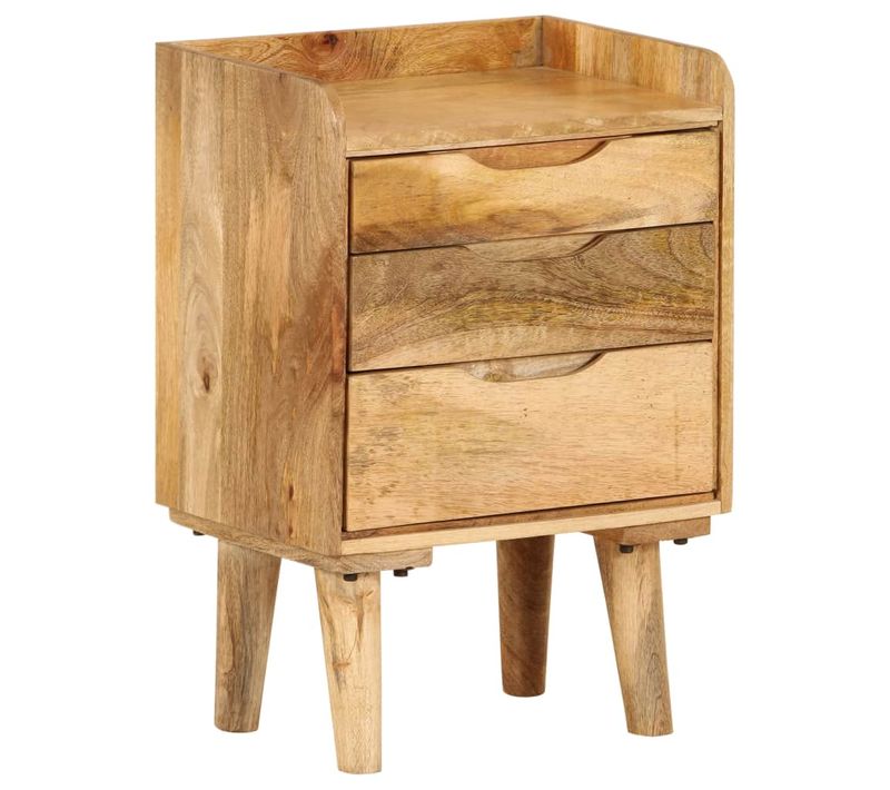 Table De Nuit Chevet Commode Armoire Meuble Chambre Bois De Manguier Massif 40 X 30 X