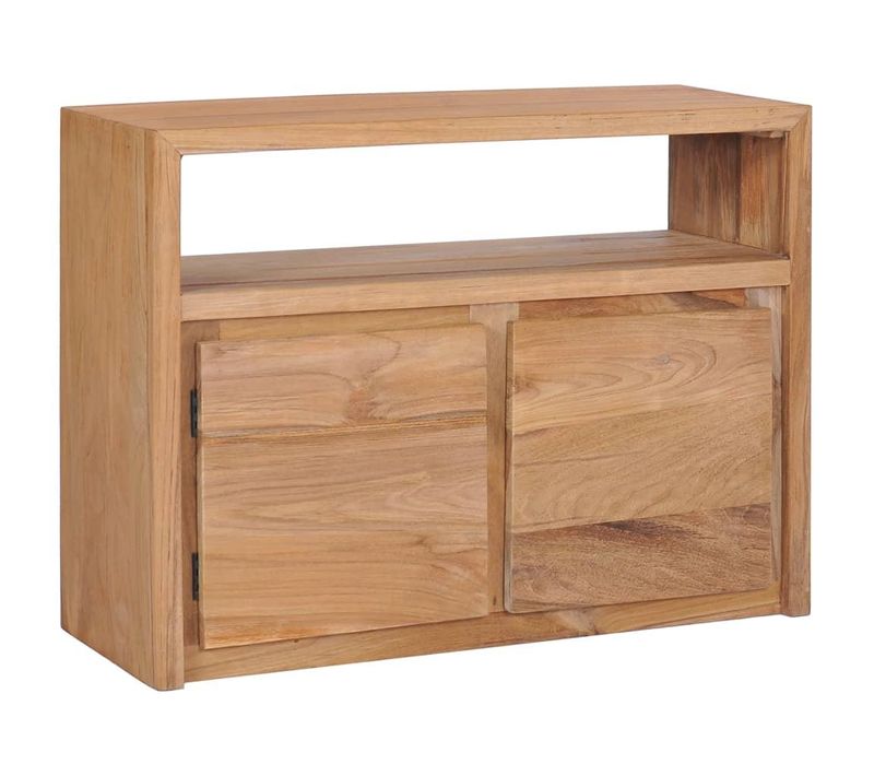 Buffet Bahut Armoire Console Meuble De Rangement 80 Cm Bois De Teck Massif 4402220