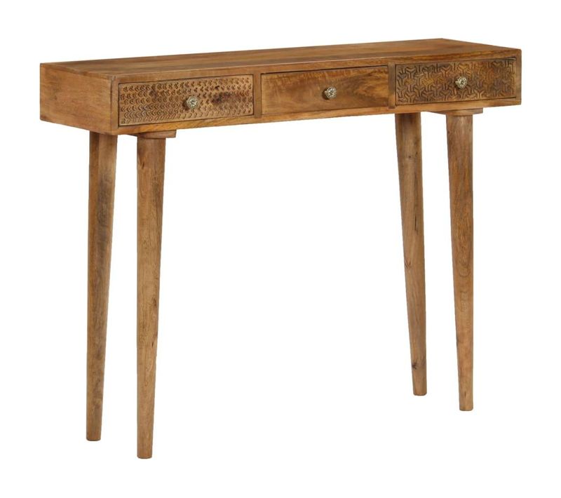 Buffet Bahut Armoire Console Meuble De Rangement Bois De Manguier Massif 102 Cm 4402