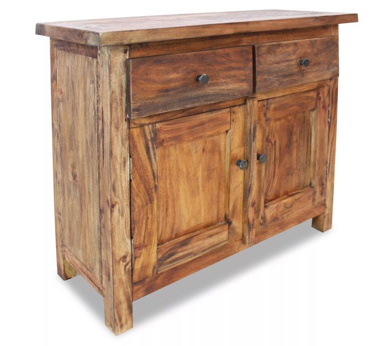 Buffet Bahut Armoire Console Meuble De Rangement Bois De Récupération Massif 75 Cm 44