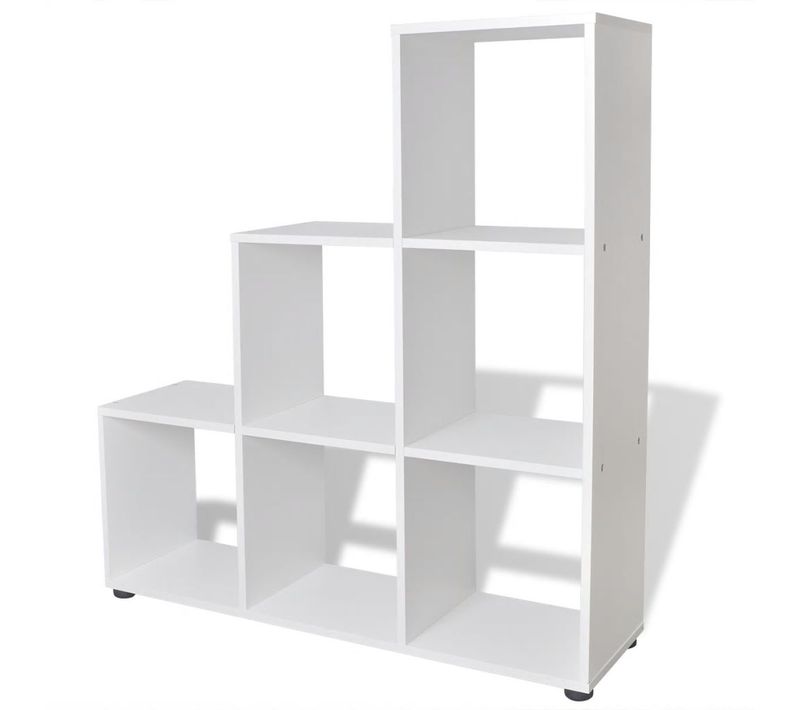 Étagère Armoire Meuble Design Bibliothèque/étagère 107 Cm Blanc 2702015/2