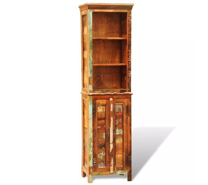 Étagère Armoire Meuble Design Bibliothèque En Bois Recyclé Style Vintage 2702009/2