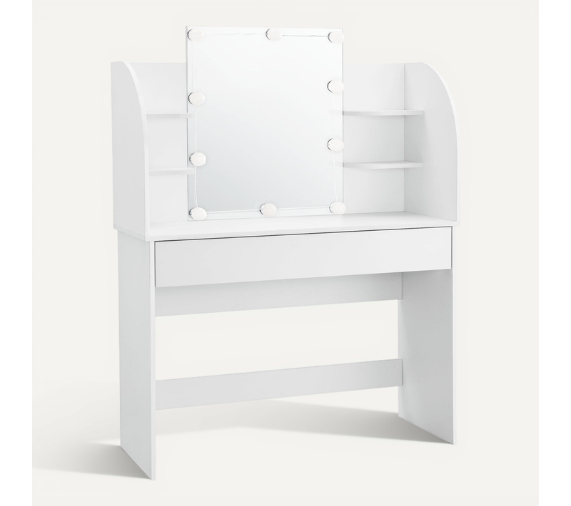 Coiffeuse Table De Maquillage Avec 10 LED Blanc 03_0006815