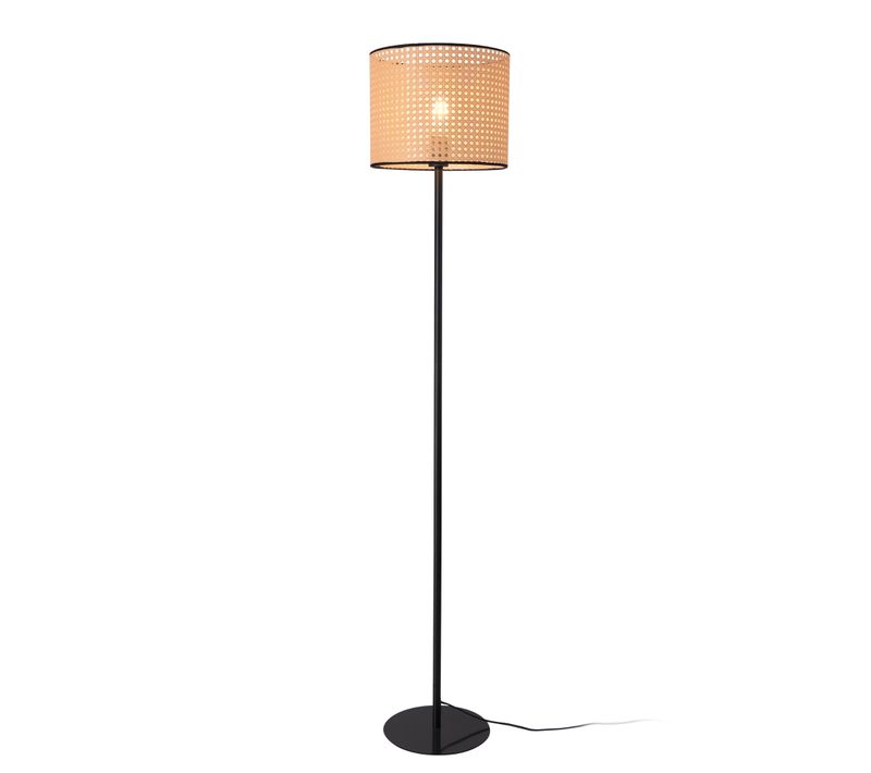 Lampadaire Lampe Lumière Luminaire 154 X 30 Cm Noir Beige 03_0007271