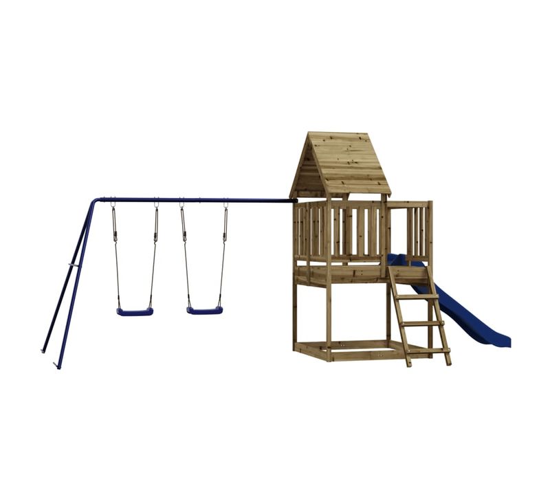 Balançoires Toboggan Portiques Robuste Jeux Jardin 564 X 235