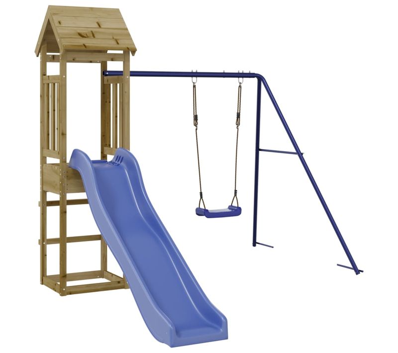 Balançoires Toboggan Portiques Robuste Jeux Jardin 238 X 321
