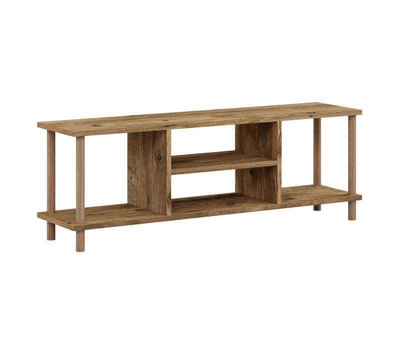 Meuble TV Avec Espace De Rangement 43 X 120 X 29 Cm Effet Bois 03_0007885