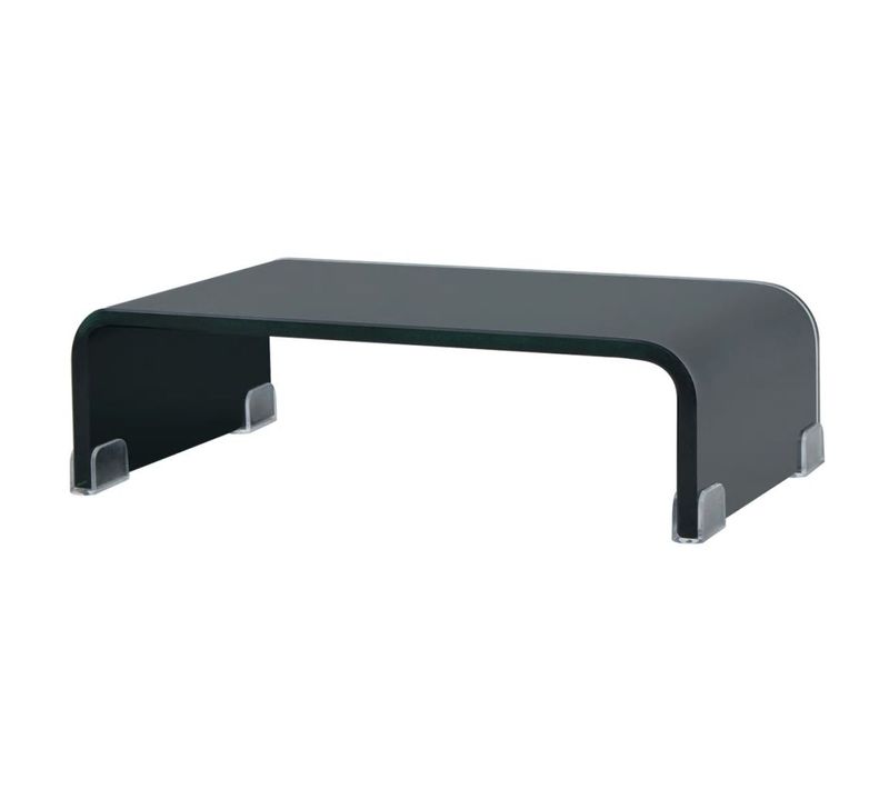 Meuble Télé Buffet TV Télévision Design Pratique Support Pour Moniteur 40 Cm Verre No