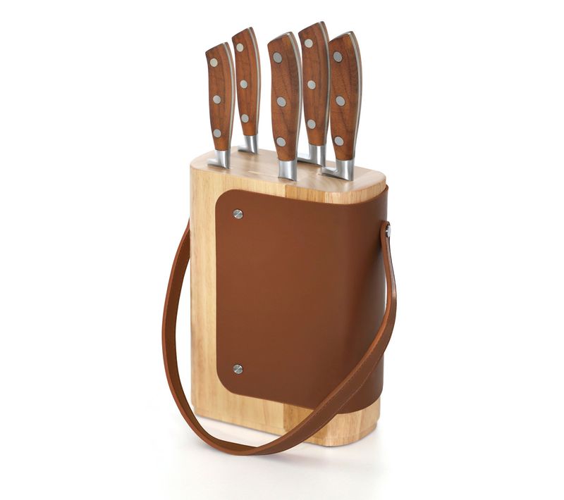 Ryokan - Bloc Avec 5 Couteaux De Cuisine