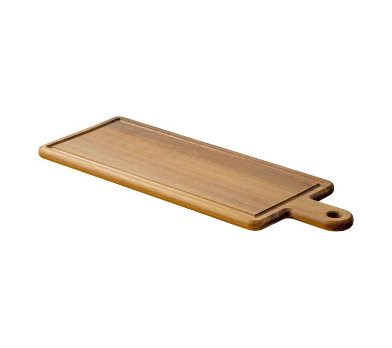 Célestin - Planche à Découper Rectangulaire 48 X 17 X 1.5 Cm Avec Rigole Et Poignée