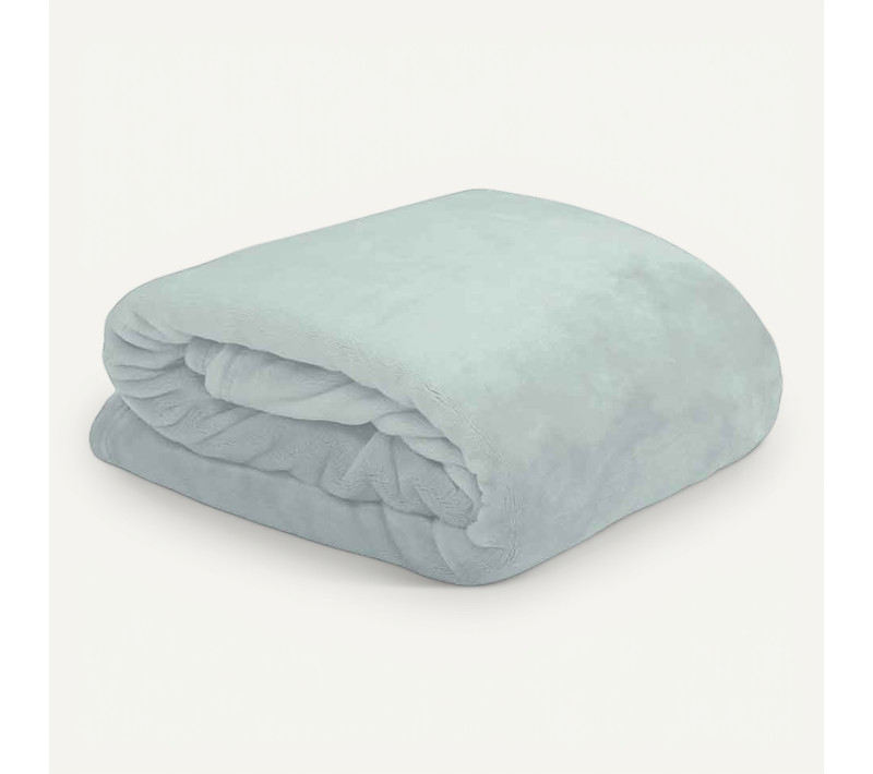 Plaid Douceur En Polyester - 130 X 160 Cm - Perle