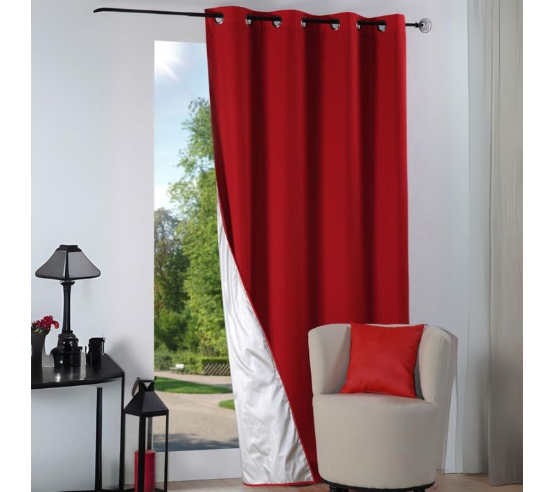 Rideau Thermique Été - 135x240 Cm - Rouge