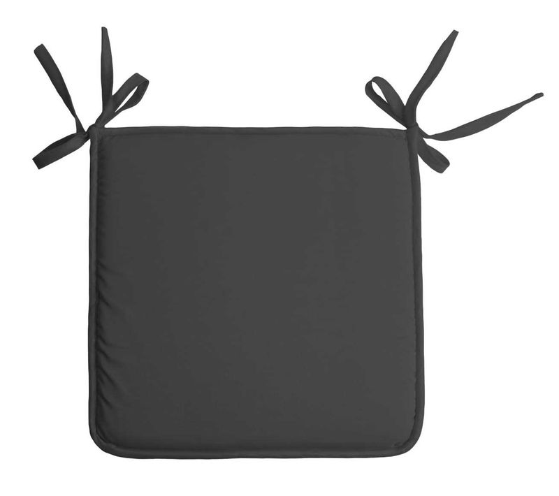 Galette De Chaise Unie Aux Multiples Couleurs - 38x38 Cm - Gris Anthracite