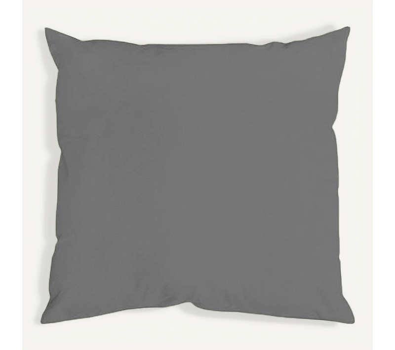 Coussin Uni Aux Multiples Couleurs - 60 X 60 Cm - Gris Souris