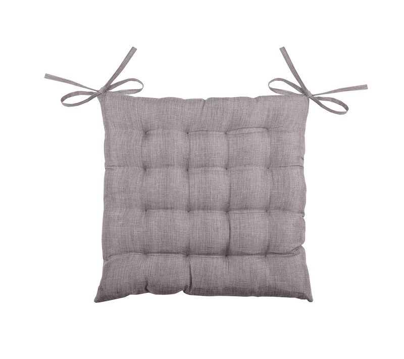 Galette De Chaise Unie En 16 Points - 40x40 Cm - Taupe