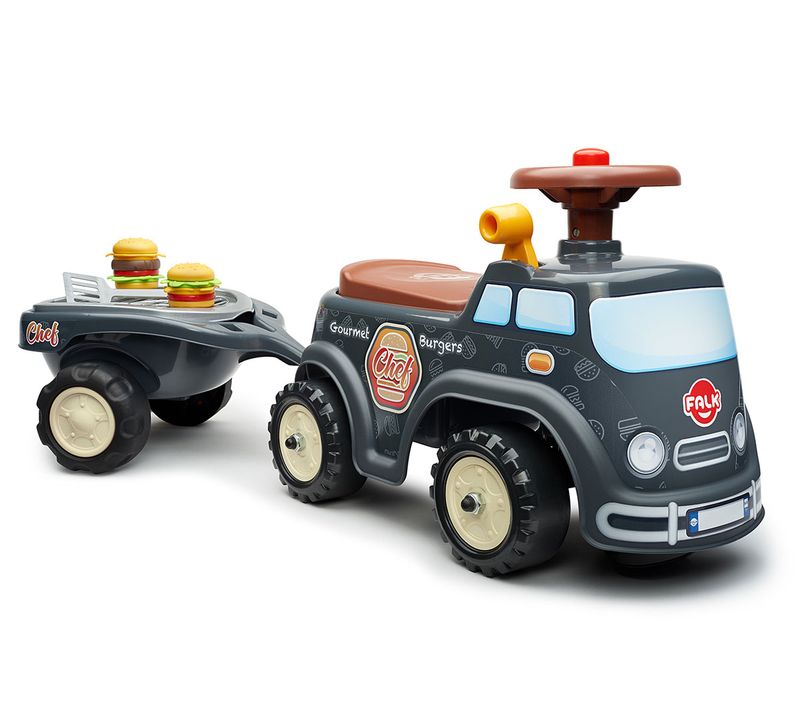 Porteur Enfant Food Truck Avec Remorque 1 À 3 Ans