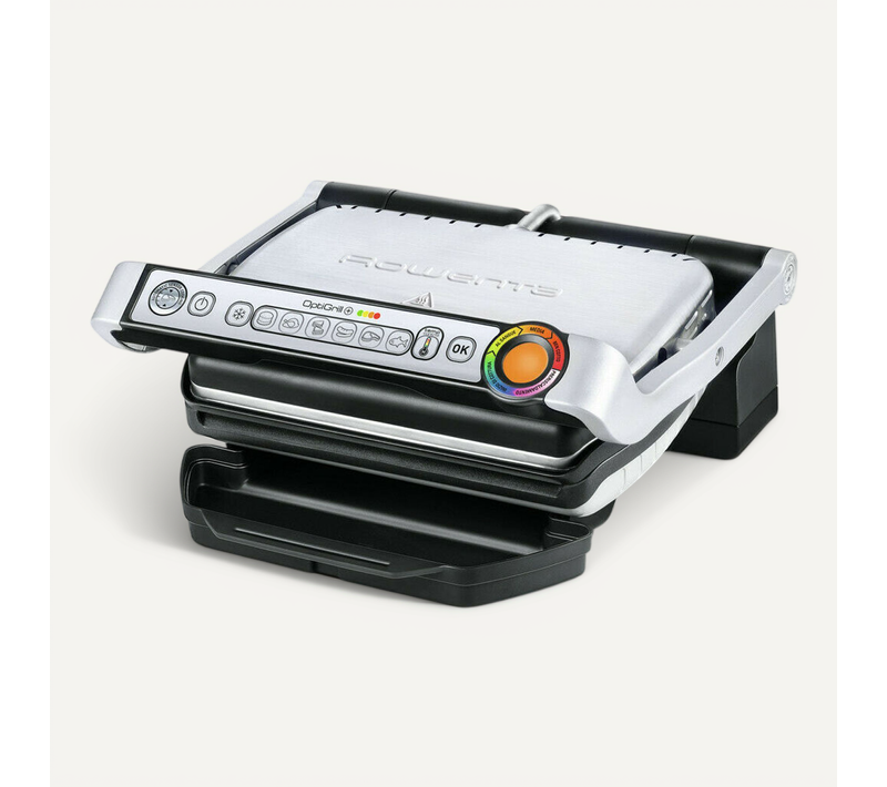 Grill-viande 2000w 600cm² Noir/argent - Gr712d