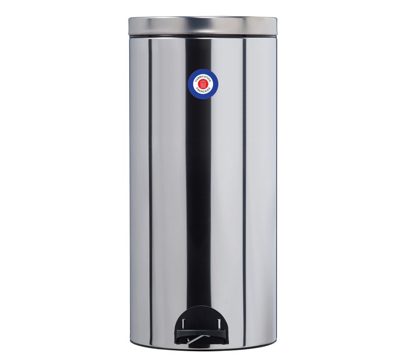 Poubelle De Cuisine à Pédale 30l Fabriqué En France - Elora Rossignol Inox