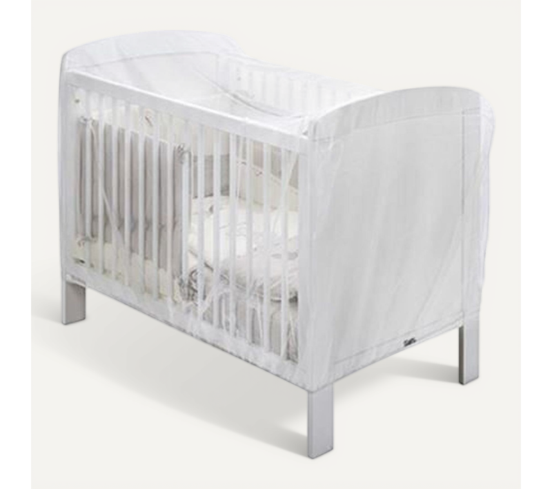 Moustiquaire Pour Lit Bébé 60x120 / 70x140 Cm - Polyester Blanc, Forme Rectangulaire