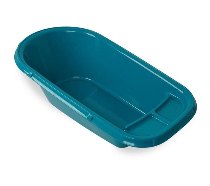 Baignoire Rigide Luxe Vert Émeraude 86×46×25,5 Cm - Bouchon De Vidange