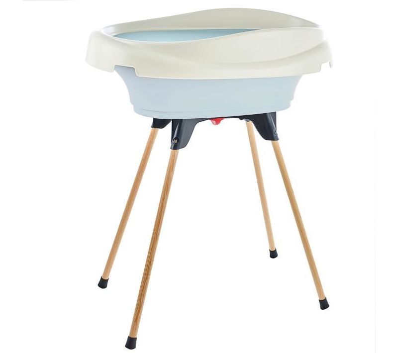 Pack Plan à Langer Et Baignoire - Vasco - Fleur Bleue - 2 En 1