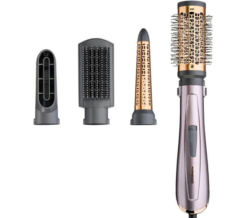 Brosse Soufflante 1000 W Multifonction Avec 4 Accessoires Interchangeables