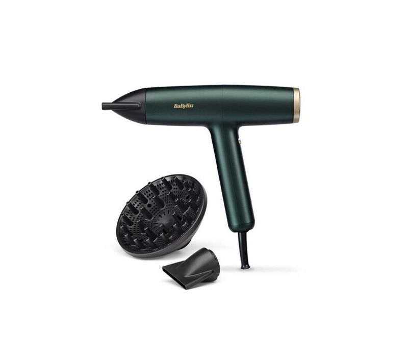 Seche-cheveux - D6555de - Air Power Pro Vert - Moteur Numérique - Systeme Ionique - Ultra-silencieu