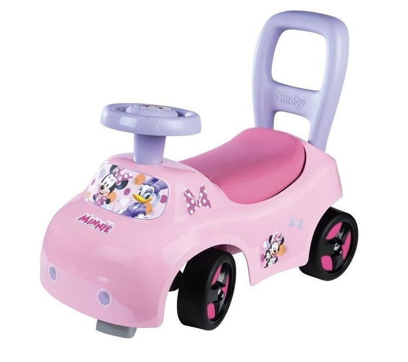 Porteur 2-en-1 Minnie – Trotteur Convertible Avec Coffre Et Klaxon