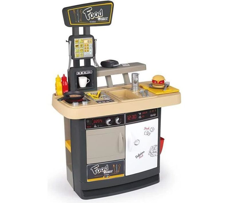 Cuisine pour enfant Food Corner Restaurant  Resto Avec Lecteur Cb  29 Accessoires