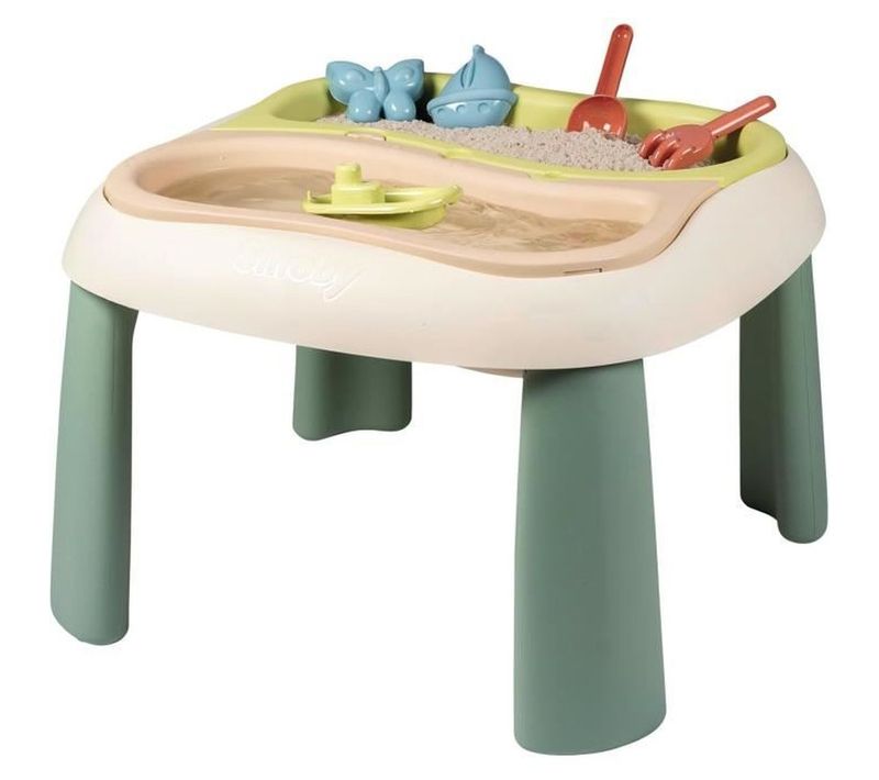 Table De Jeux Sable Et Eau Avec 2 Bacs Amovibles Et Accessoires