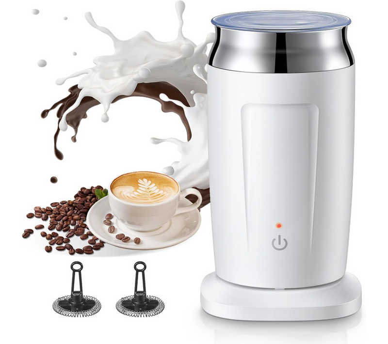 Mousseur à Lait 4 En 1, 500w, 240ml, Expresso/latte/cappuccino, Anti-adhésif