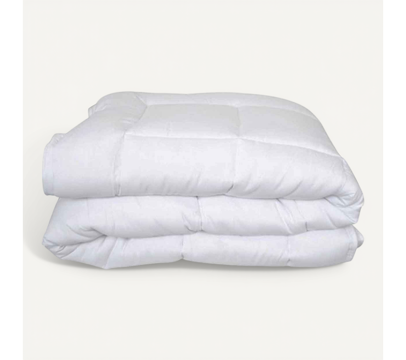 Couette Chaude En Microfibre 400 Gr/m2 - 260x240 Cm - Blanc