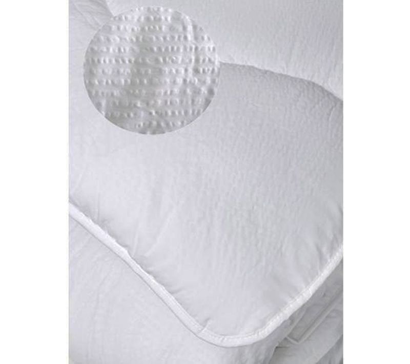 Couette Multi Saisons Aspect Gaufré - 240x220 Cm - Blanc