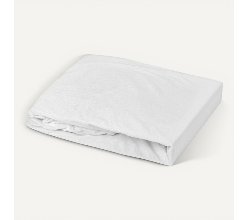 Drap Housse élastiqué En 100% Coton Peigné - 140x195 Cm - Blanc