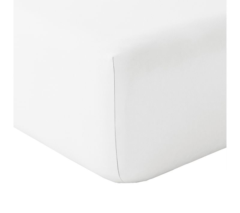 Drap Housse En Coton Lavé - 160x200 Cm - Ivoire