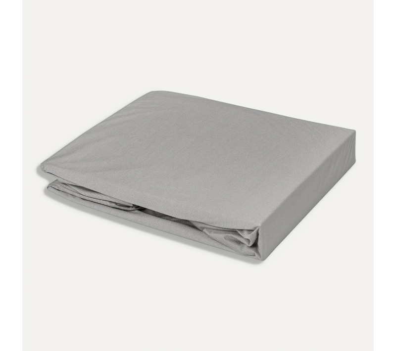 Drap Housse élastiqué En 100% Coton Peigné - 85x195 Cm - Taupe