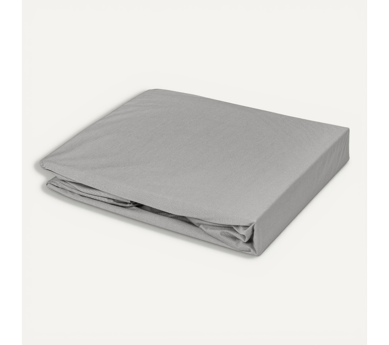 Drap Housse élastiqué En 100% Coton Peigné - 140x195 Cm - Taupe